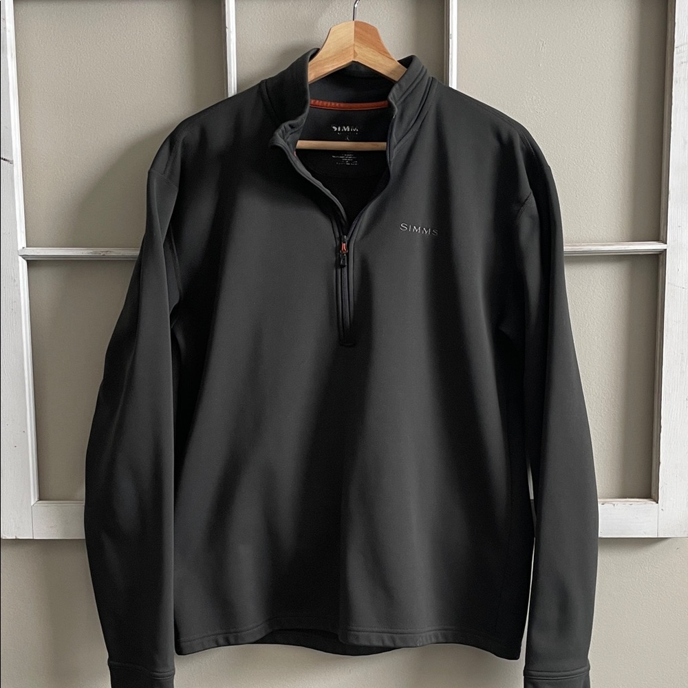 Simms Charcoal Gray Zip Up Sweater